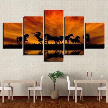 5PCS Large Huge Modern Wall Art Oil Painting Picture Print Unframed Home Decor Wall Sticker - Trendha