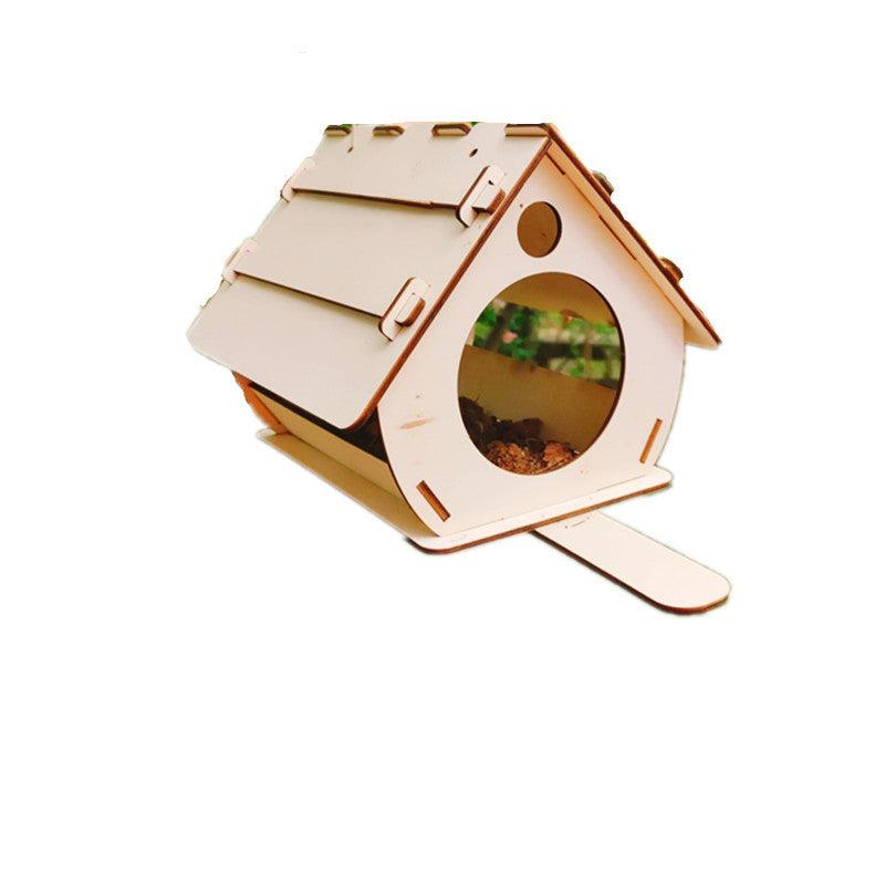 Hanging Wooden Bird Feeder DIY Assembly - Trendha