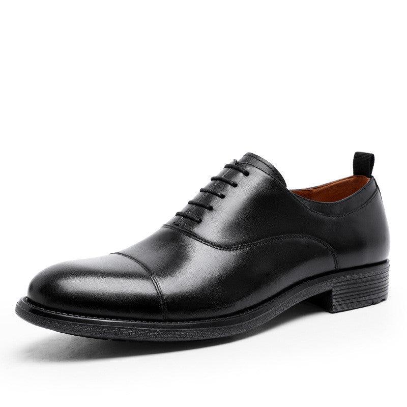 First Layer Cowhide Gradient Upper Lace-up Men's Shoes - Trendha