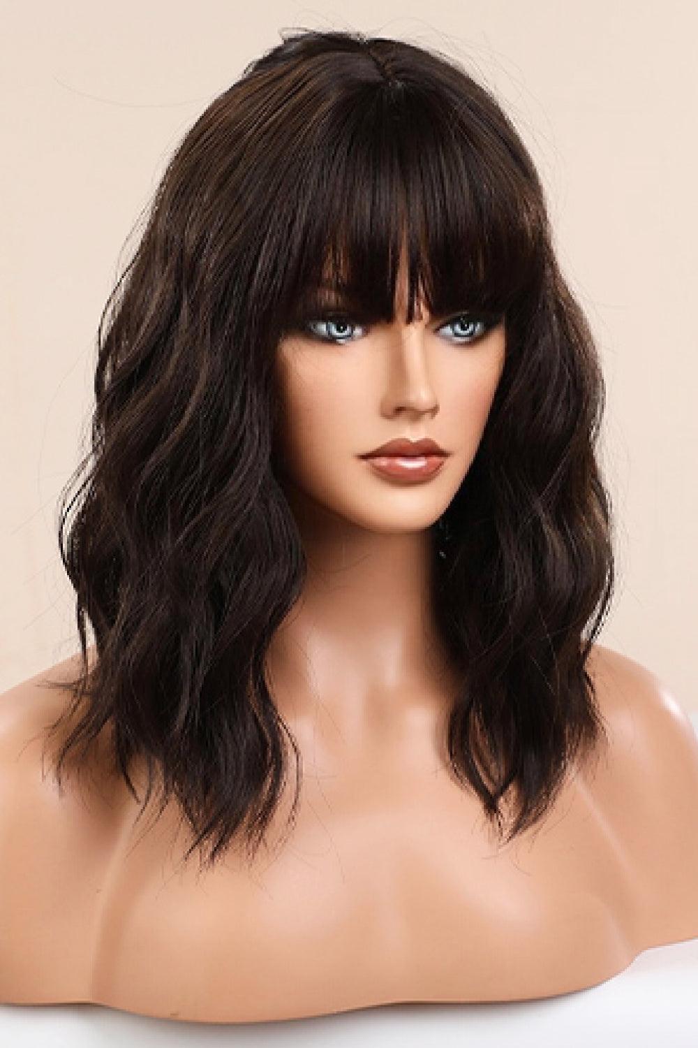 Natural Looking Synthetic Full Machine Bobo Wigs 12'' - Trendha