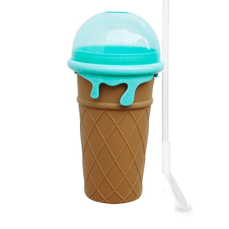500ml Large Capacity Slushy Cup Summer Squeeze Homemade Juice Water Bottle Quick-Frozen Smoothie Sand Cup Pinch Fast Cooling Magic Ice Cream Slushy Maker Beker Kitchen Gadgets - Trendha