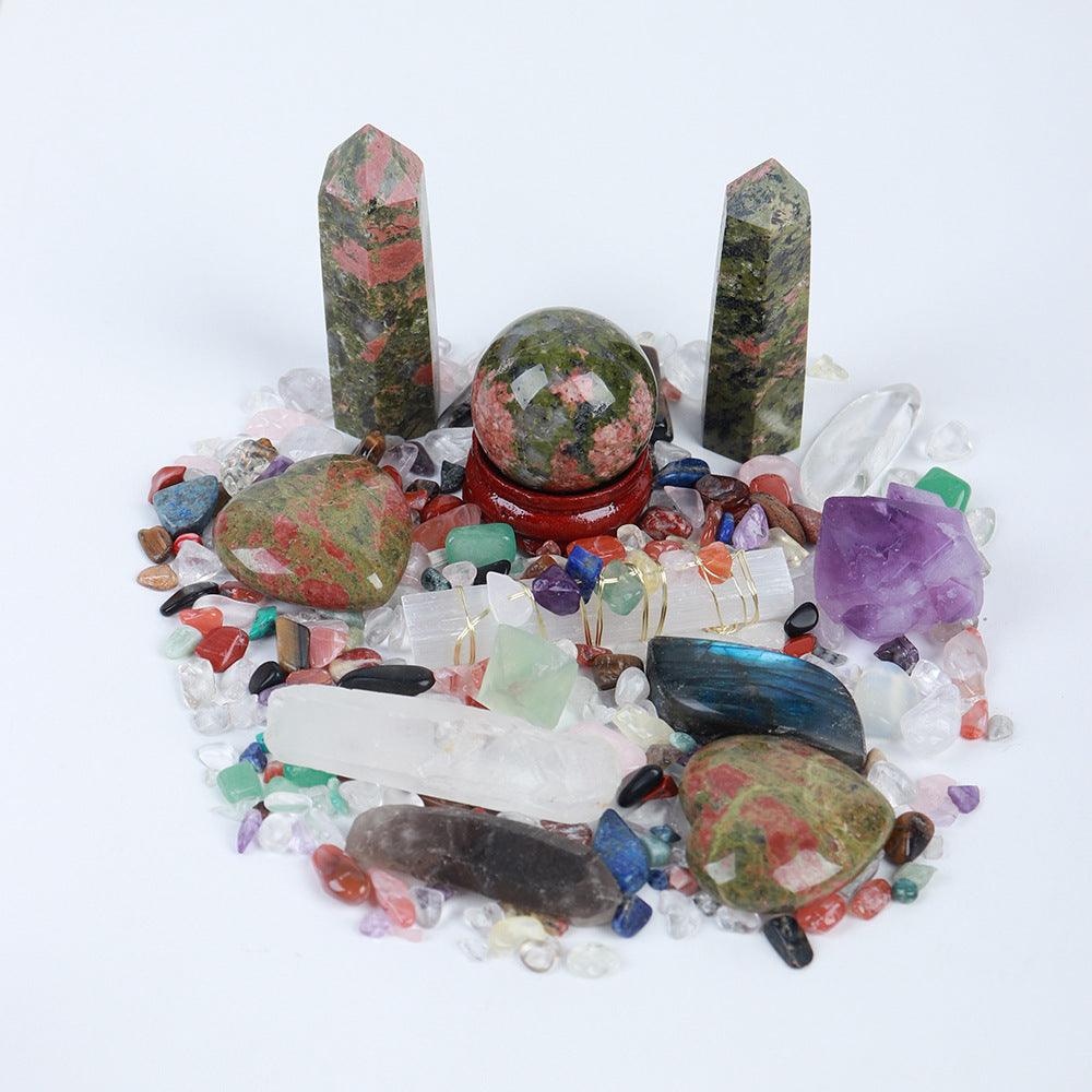 Donghai Natural Crystal Gem Hexagonal Prism Energy Ball Gift Box - Trendha