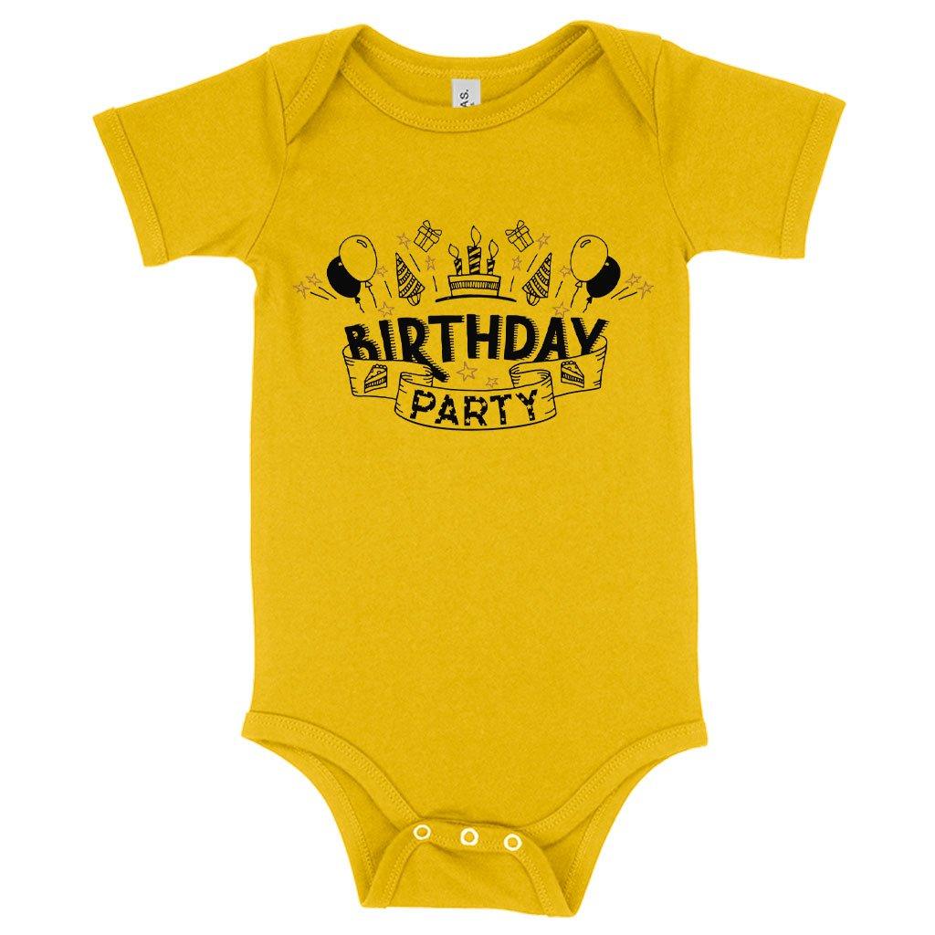 Baby Jersey Birthday Party Onesie - Birthday Celebration Onesies - Trendha