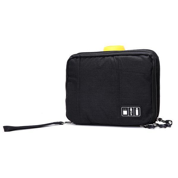 Casual Multifunctional Canvas Multi Pocket Ipad Store Bag Phone Bag Storage Bag - Trendha
