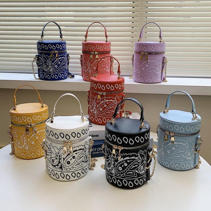 PU Bucket Bag Large Capacity One Shoulder Messenger - Trendha