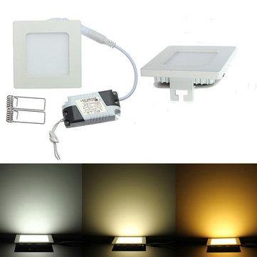 Dimmable Ultra Thin 9W LED Ceiling Square Panel Down Light Lamp - Trendha
