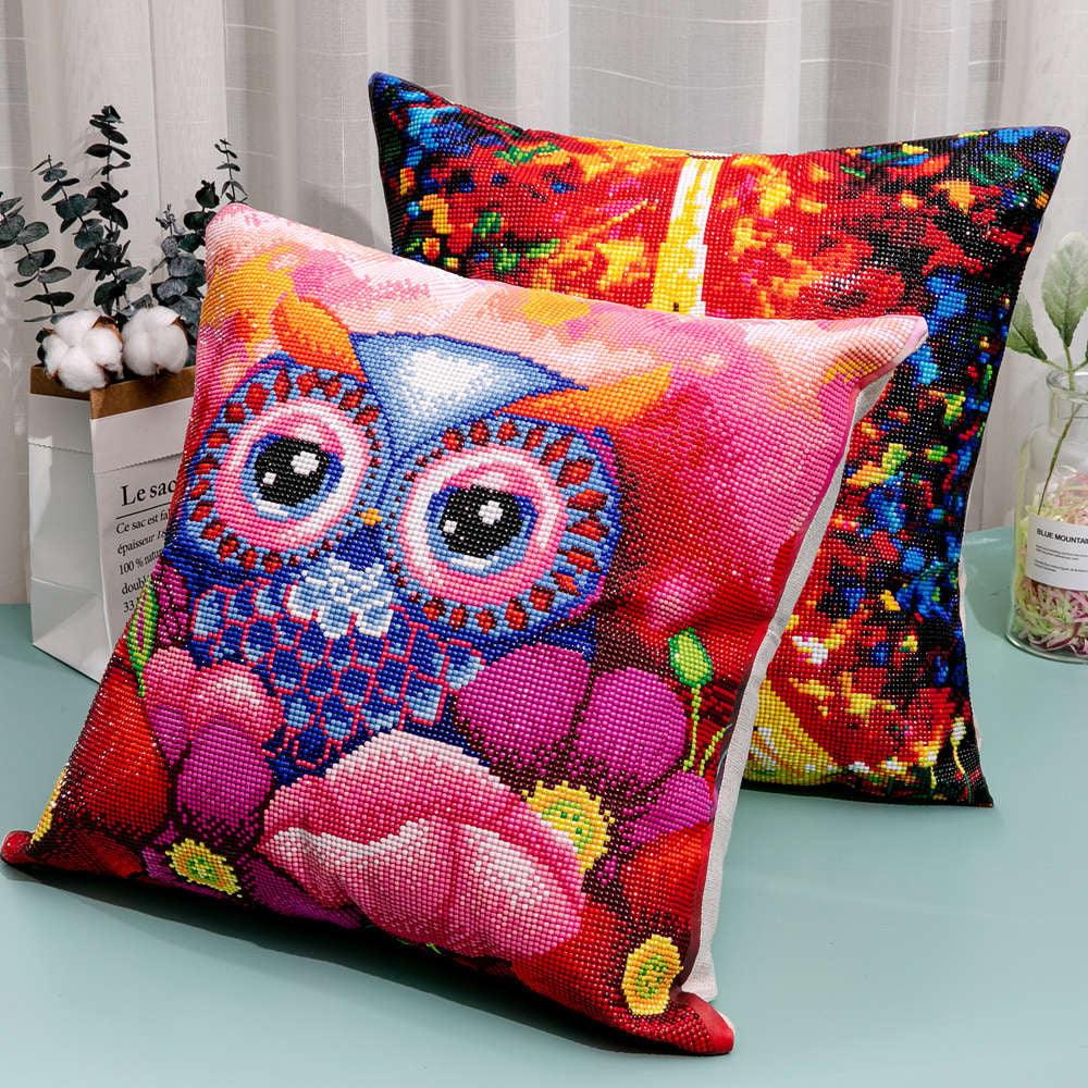 Creative DIY Full Diamond Drawing Pillowcase - Trendha