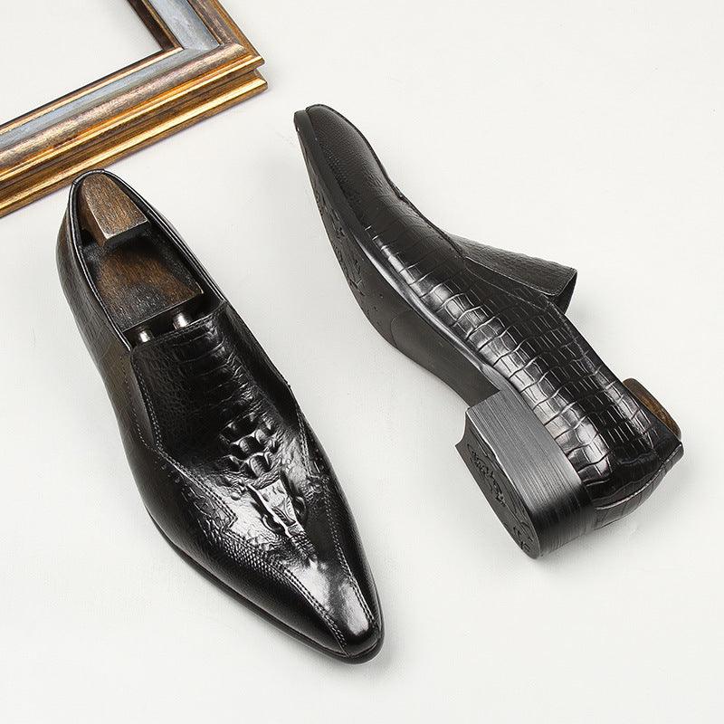 Cowhide Trend Business British Formal Wear Fashion Men's Leather Shoes - Trendha