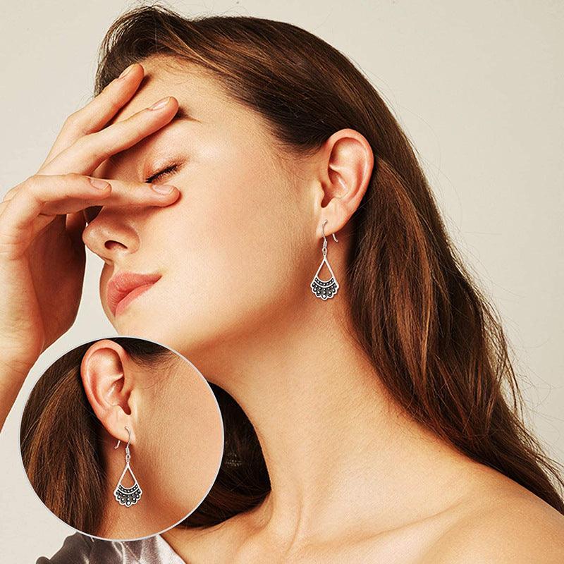 925 Silver Rbg Shaped Collar Earrings For Ruth Bader Ginsburg Fans - Trendha