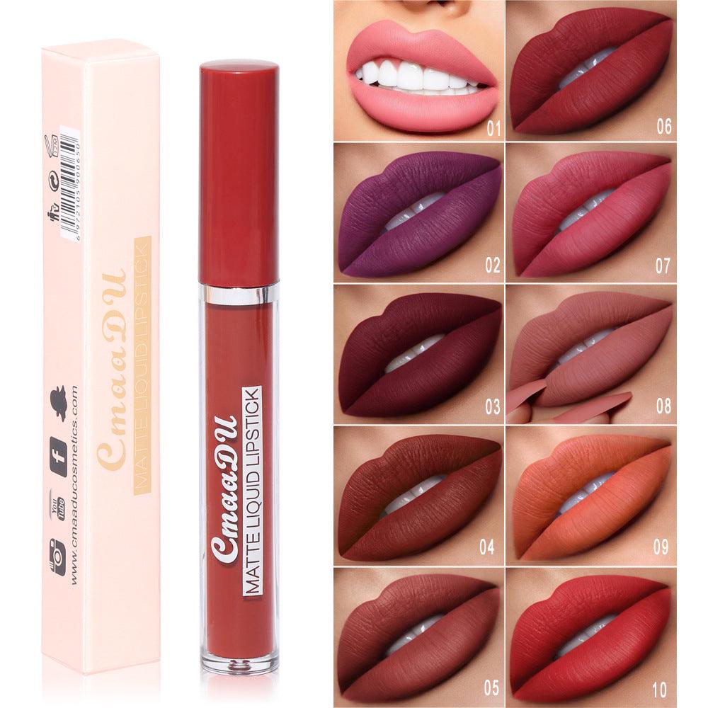Non-stick Cup Long Lasting Waterproof Liquid Lip Gloss - Trendha