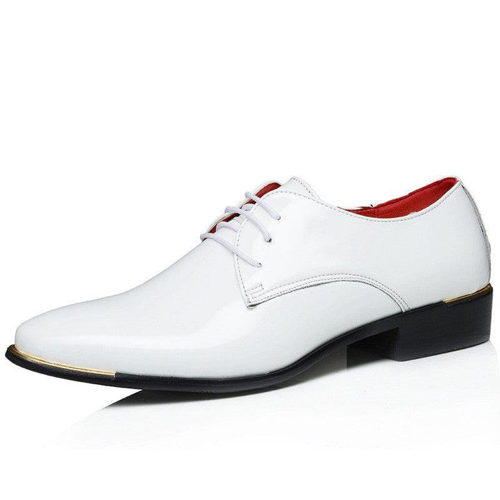 Pointed Toe Retro British Men's Business Casual Leather Shoes - Trendha