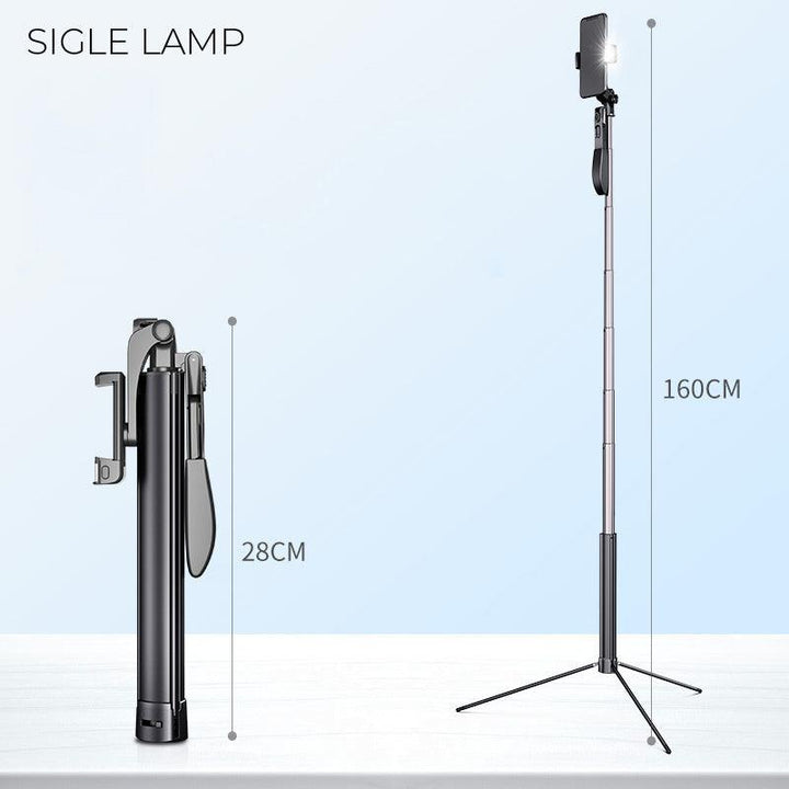 Aluminum Alloy All-in-one Selfie Stick Tripod Phone Video Live Stabilizer Anti-shake Handheld Gimbal For iPhone XS 11Pro Mi 10 - Trendha