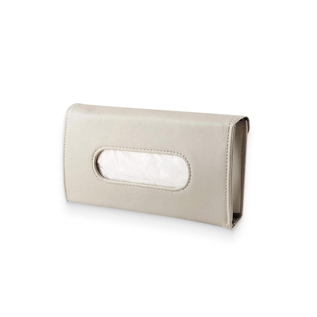 Beige Polyurethane Tissue Box Cover - Trendha