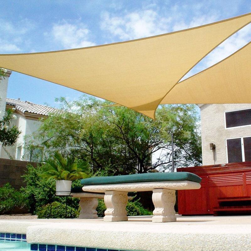 138/197inch Triangular Patio Awning Oxford Cloth UV-proof Sunshade Cover Multifunction Camping Picnic Mat - Trendha