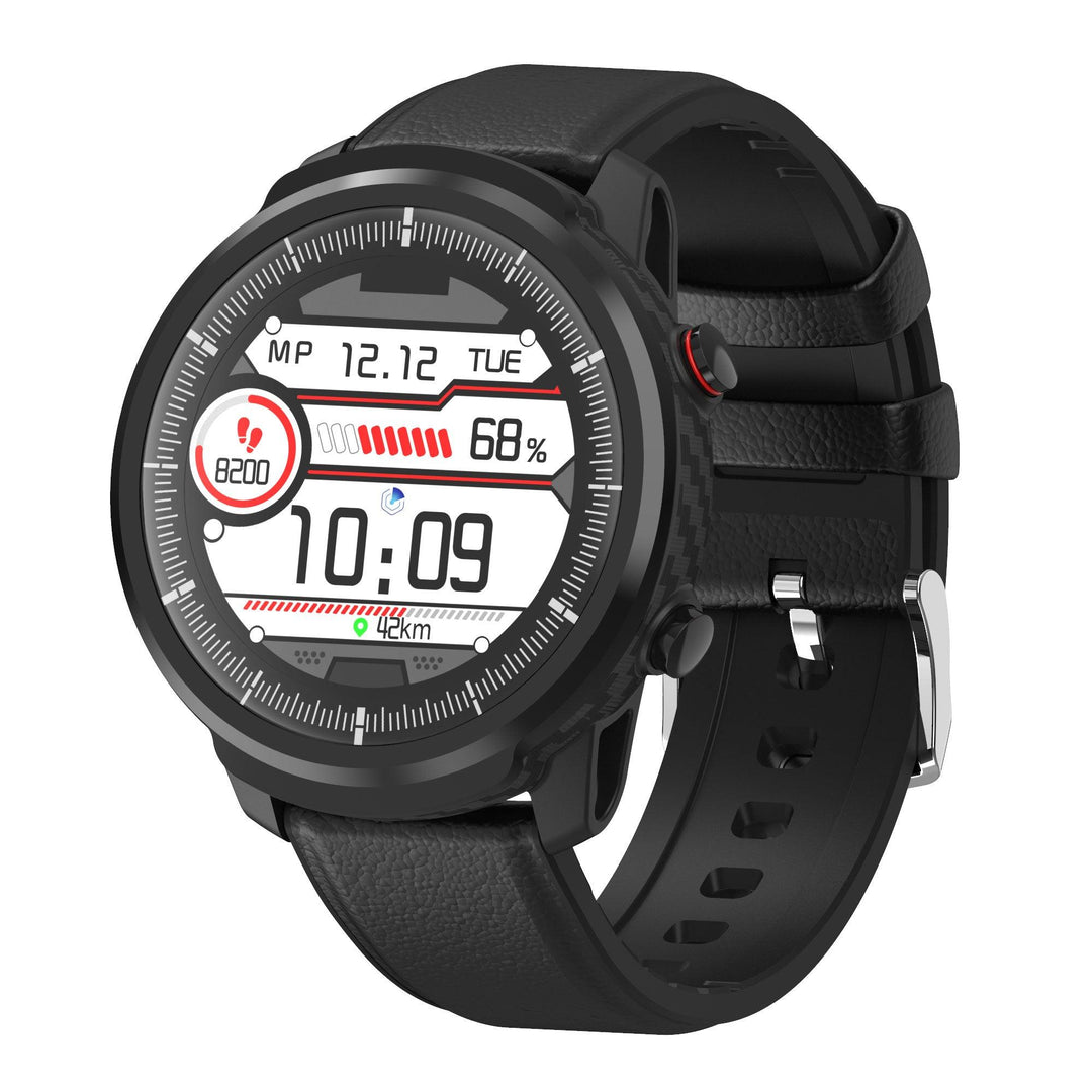 Bakeey S10P Full Touch Leather Strap Wristband Blood Pressure and Oxygen Monitor IP68 Waterproof Smart Watch - Trendha