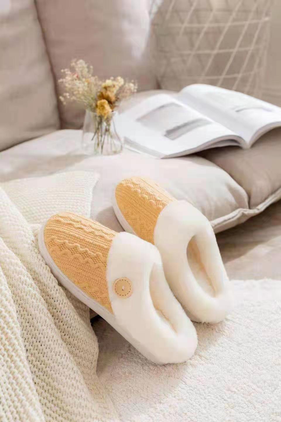 Slippers Confinement Shoes, Cotton Slippers European Size Wool Slippers - Trendha