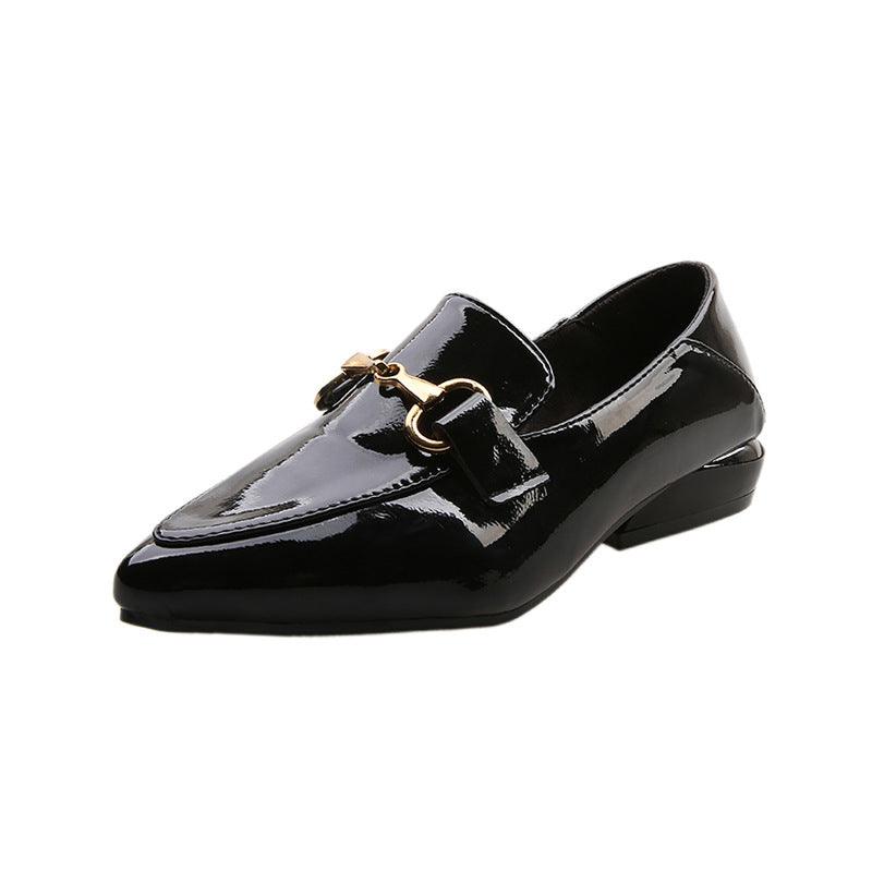 Net Red Pointed Small Leather Shoes Women Spring And Summer Spring - Trendha