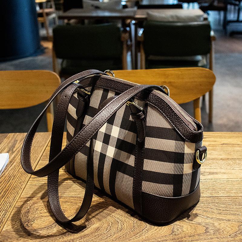 New Trend Ladies Plaid Shoulder Bag - Trendha