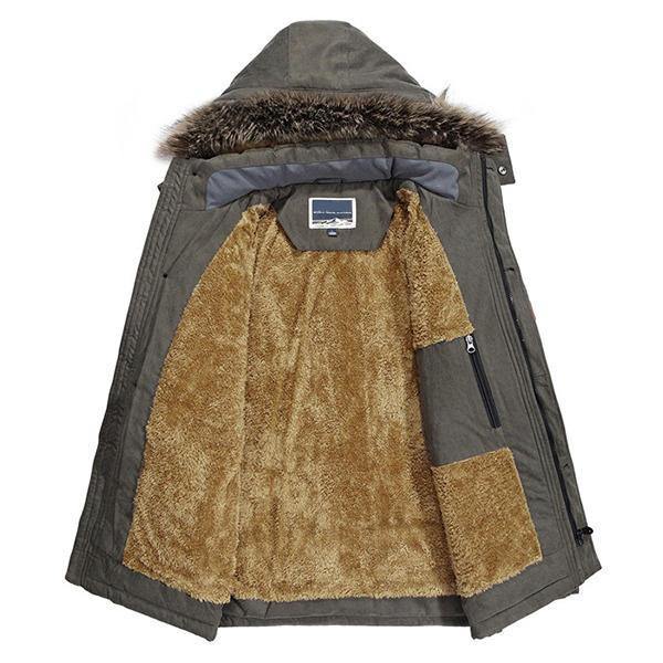 Warm Windproof Waterproof Hooded Outdoor Jacket - Trendha