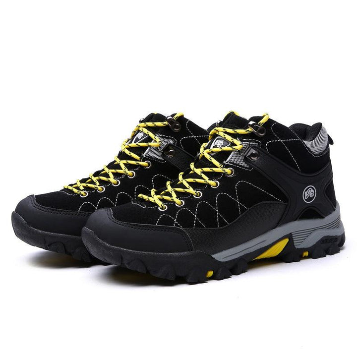 Outdoor High-top Hiking Warm Cotton Shoes - Trendha