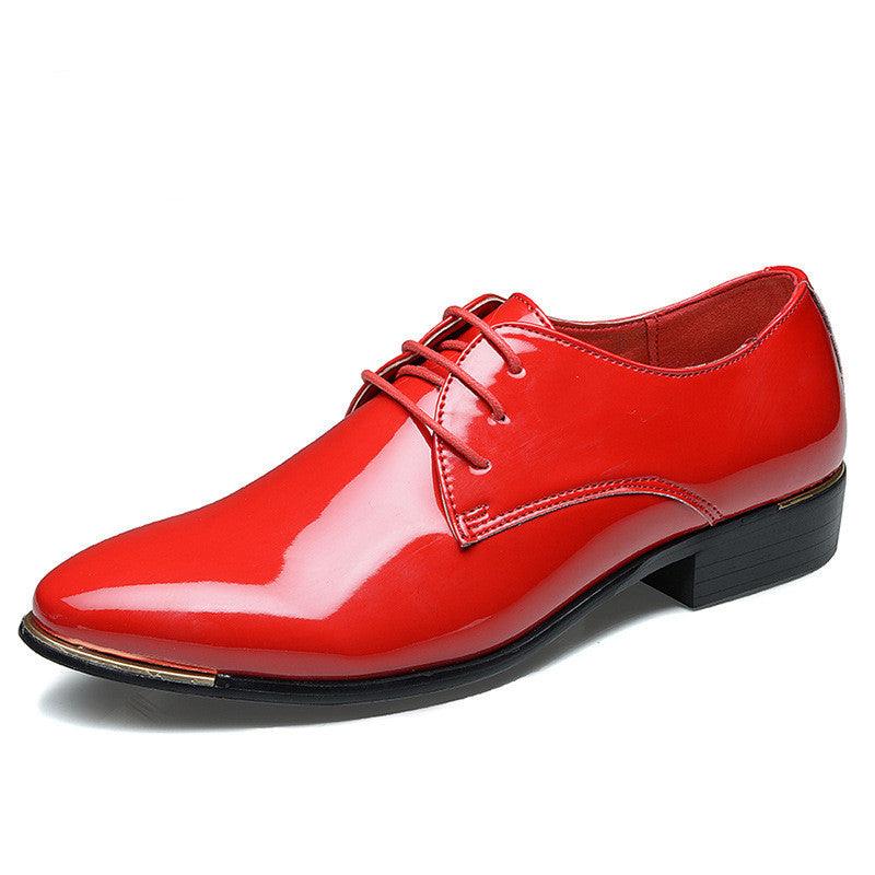 Pointed Toe Retro British Men's Business Casual Leather Shoes - Trendha