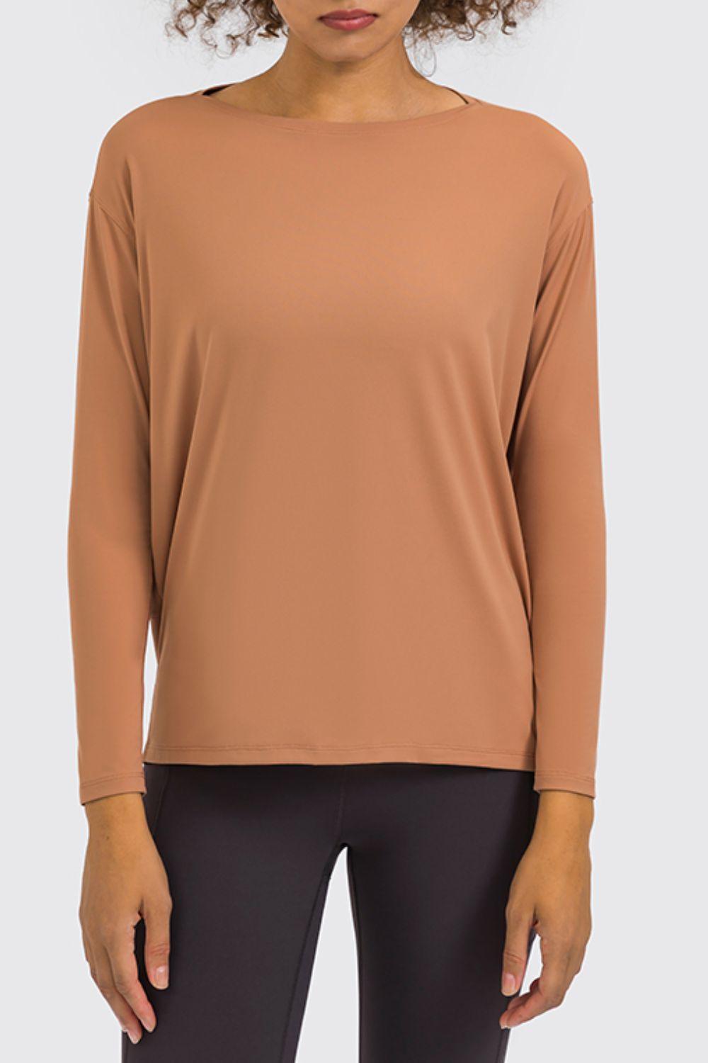 Loose Fit Active Top - Trendha