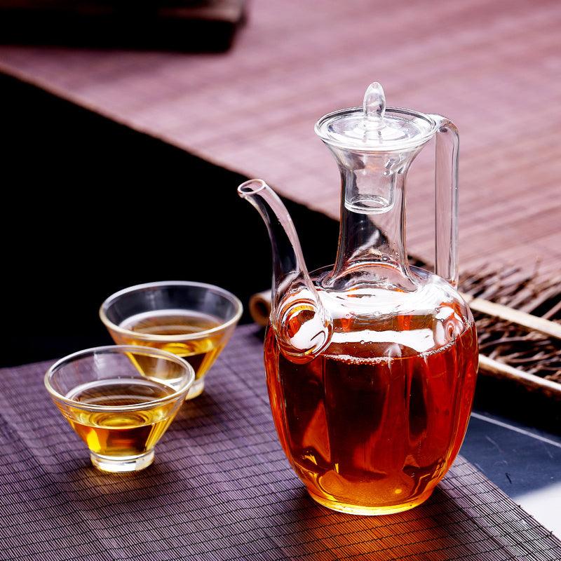 Handmade High Temperature Resistant Imperial Concubine Warm Wine Glass Jug Set - Trendha