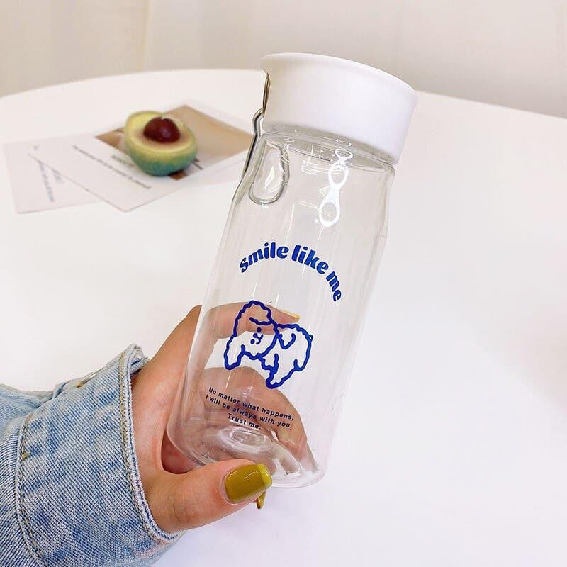 Cartoon Dog Style Frosted Plastic Water Bottle - Trendha