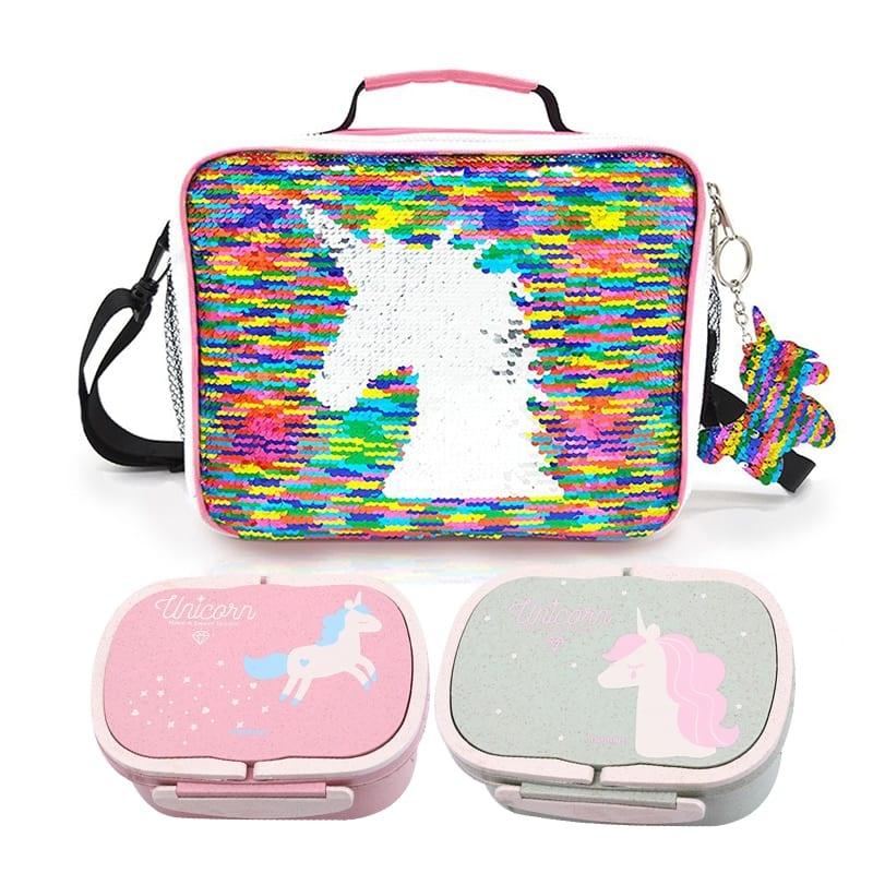 Cartoon Unicorn Patterned Lunch Boxes - Trendha