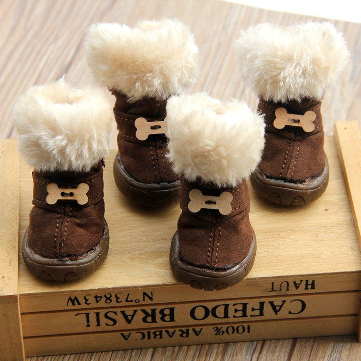 Casual Thick Winter Dog Boots - Trendha