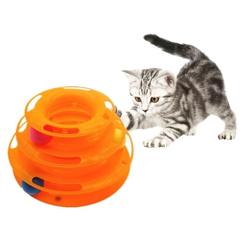 Cat Ball Track Tower Toy - Trendha