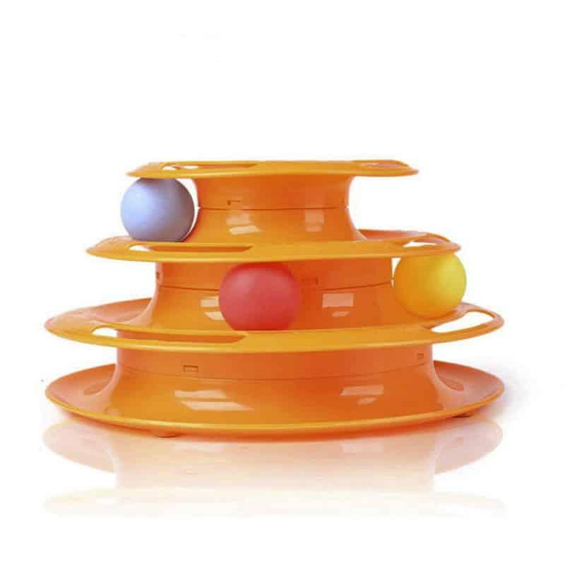 Cat Pyramid with Balls Toy - Trendha