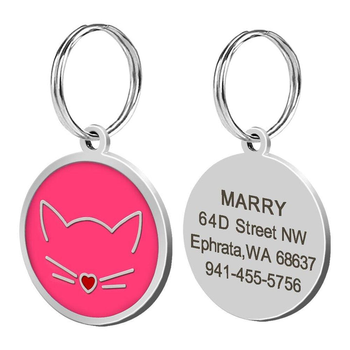 Cat's Crystal Personalized ID Tag - Trendha