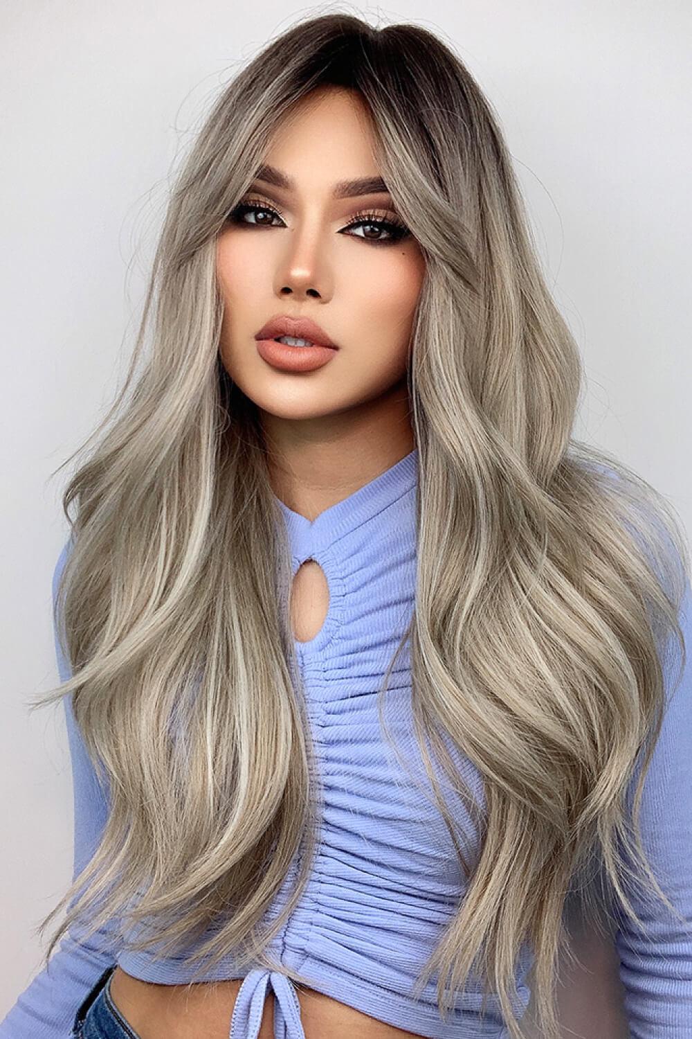 Full Machine Long Wave Wigs 26'' - Trendha