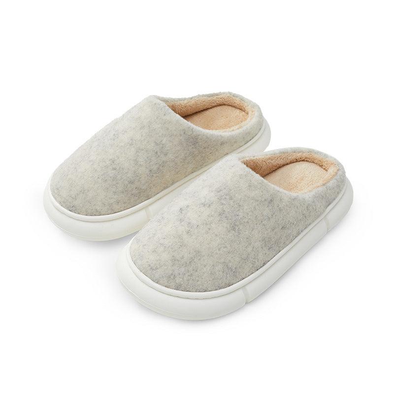 Cotton Slippers Women's Winter Super Soft Thick Bottom Stepping On Shit Feel Warm And Non-slip Couples Indoor Silent Home - Trendha
