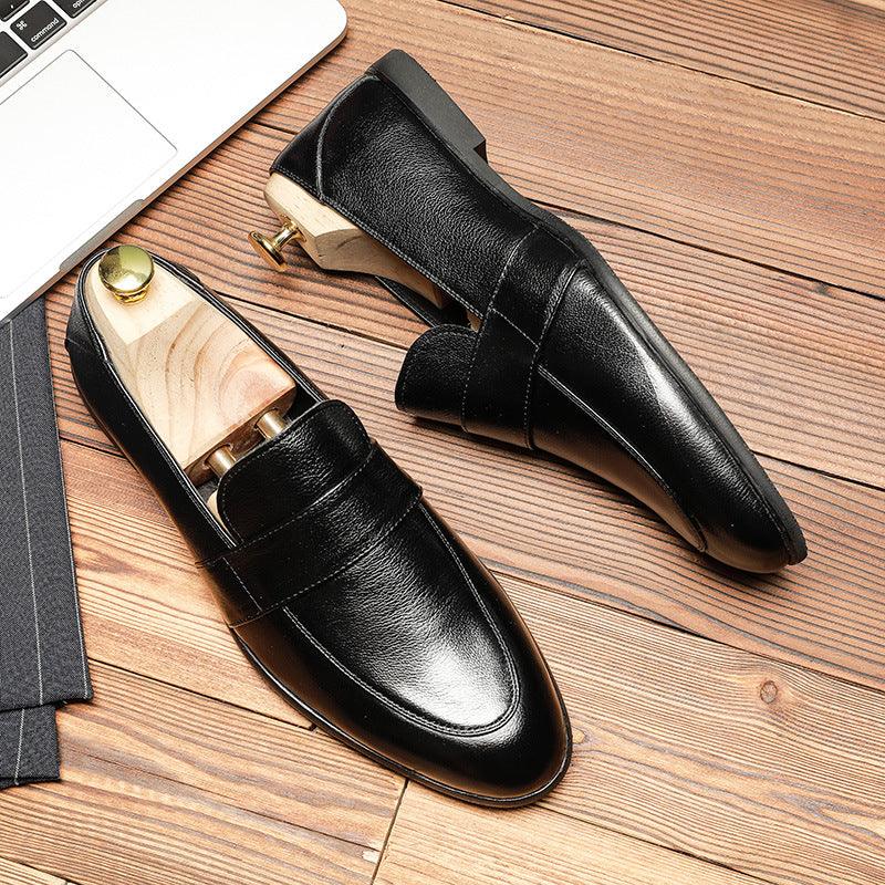 Men's Casual Soft Leather Moccasin Shoes - Trendha