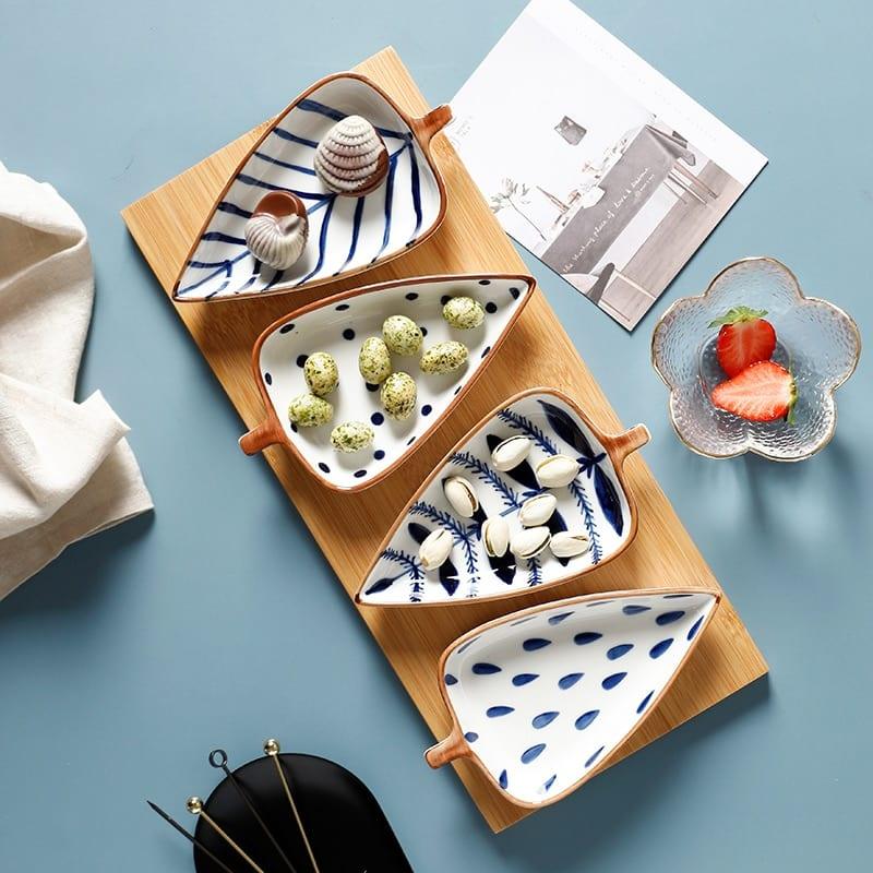 Ceramic Leaf Small Plate - Trendha