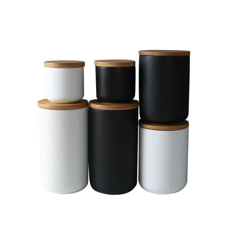 Ceramic Storage Jar with Lid - Trendha