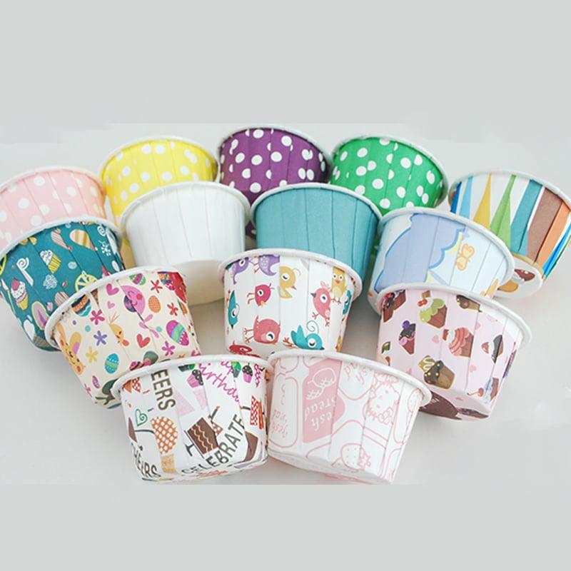 Colorful Paper Cupcake Cups Set
