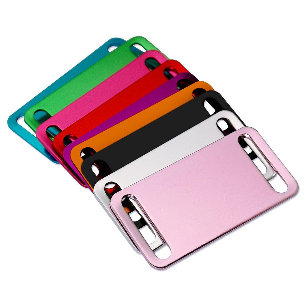 Colorful Personalzied Slide-On Dog ID Tags 20 pcs Set - Trendha