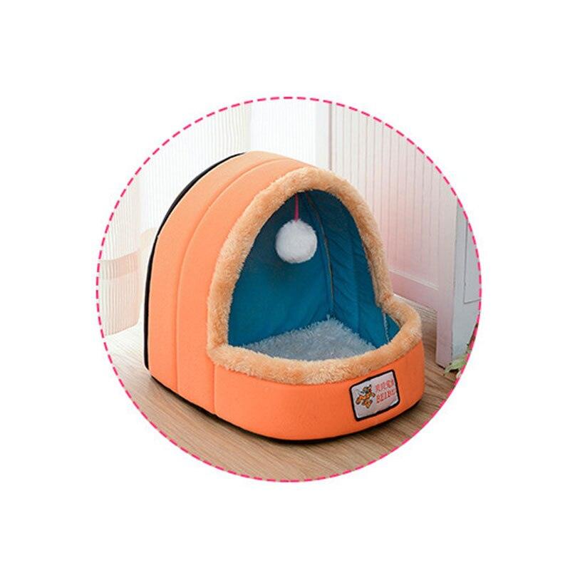 Colorful Plush Pet Bed & House - Trendha