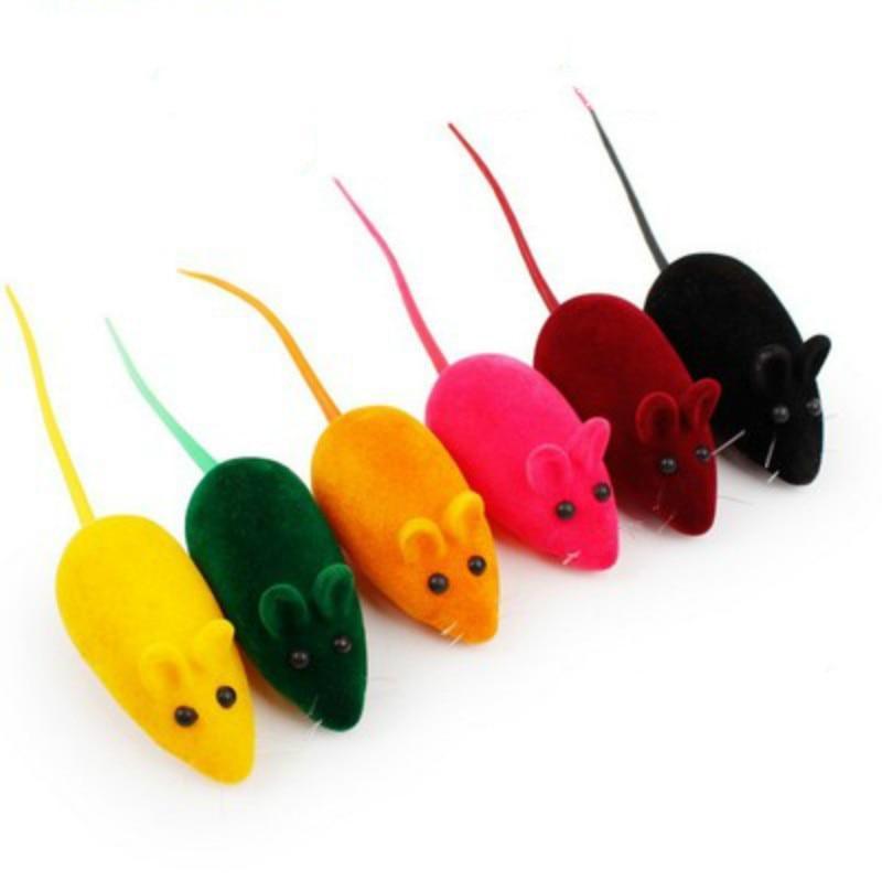 Colorful Silicone Mouse Cat Toy - Trendha