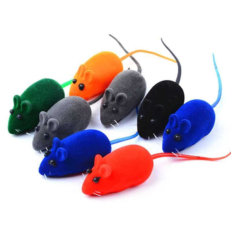 Colorful Silicone Mouse Cat Toy - Trendha