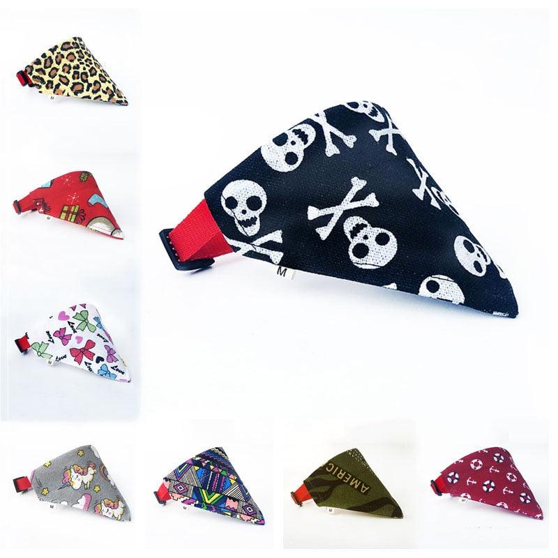 Colorful Triangular Dog Scarf - Trendha