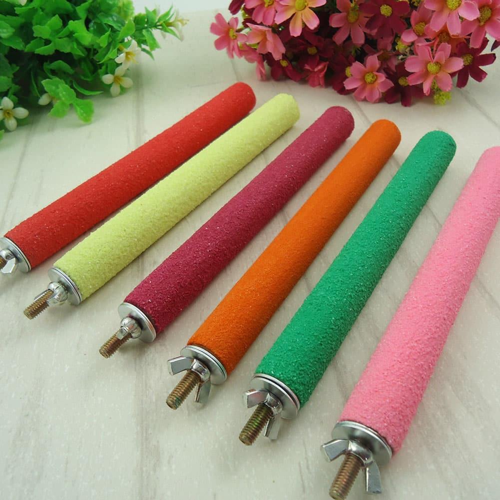 Colorful Wooden Perches For Parrots