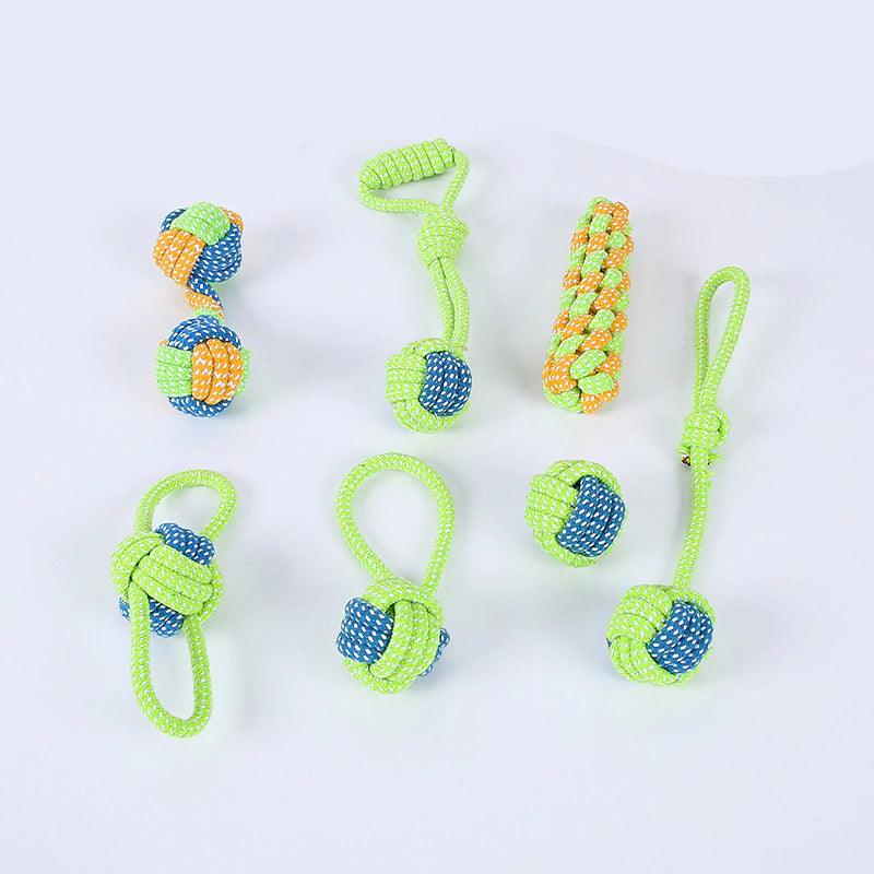 Cotton Rope Toys for Pets 7 pcs Set - Trendha