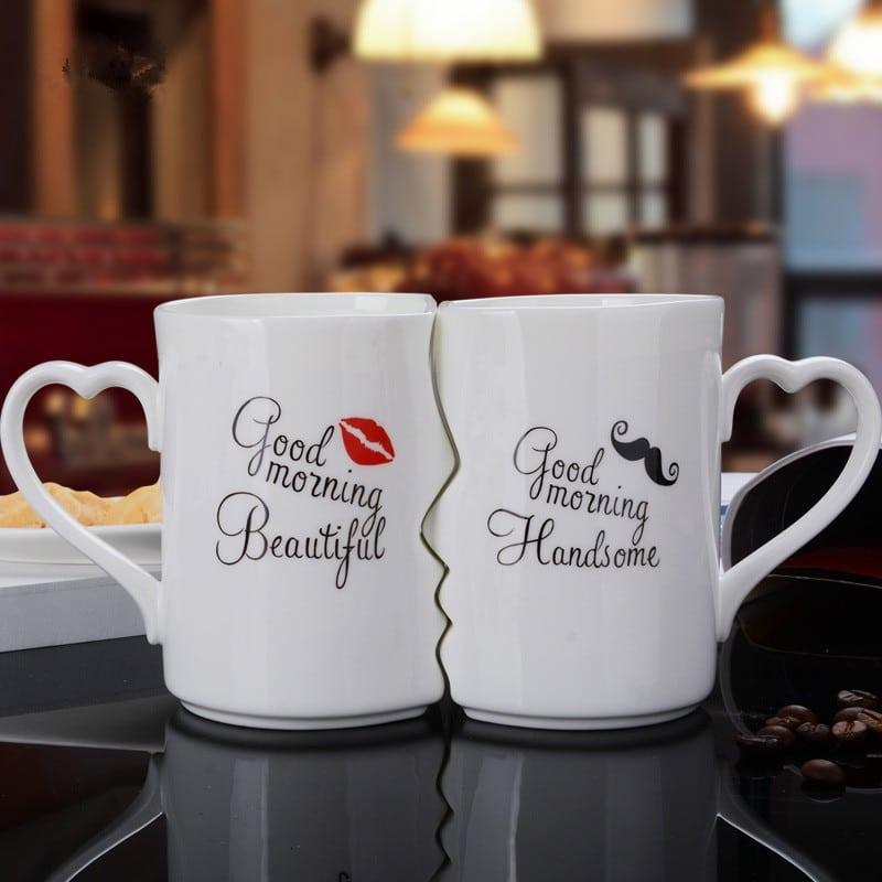 Creative Double Coffee Bowls for Couple - Trendha