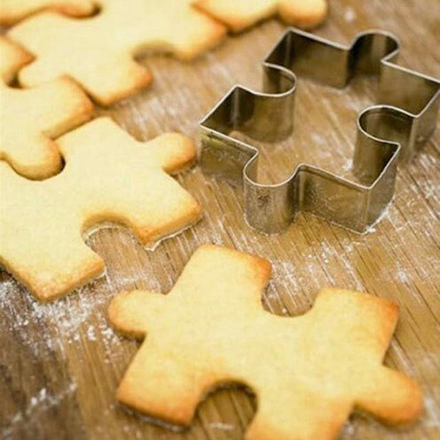 Creative Jigsaw Puzzle Shaped Eco-Friendly Stainless Steel Cookie Cutter - Trendha