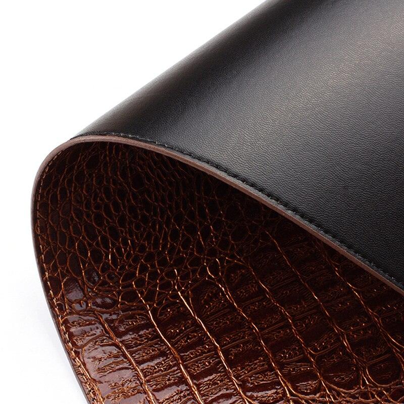 Crocodile Skin Texture Eco-Leather Coaster - Trendha