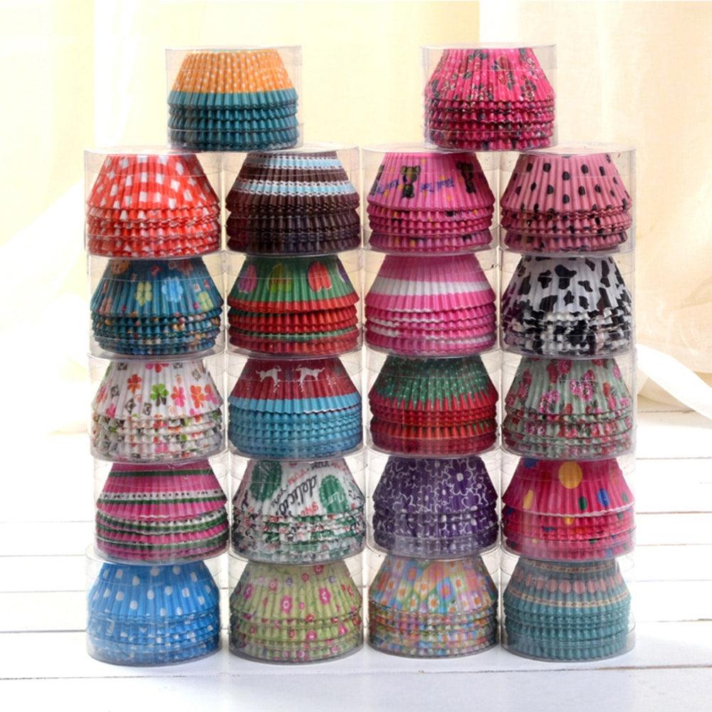 Cute Disposable Greaseproof Eco-Friendly Paper Cupcake Cases Set - Trendha